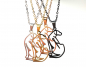 Preview: Collier KEEP CALM Couleurs or