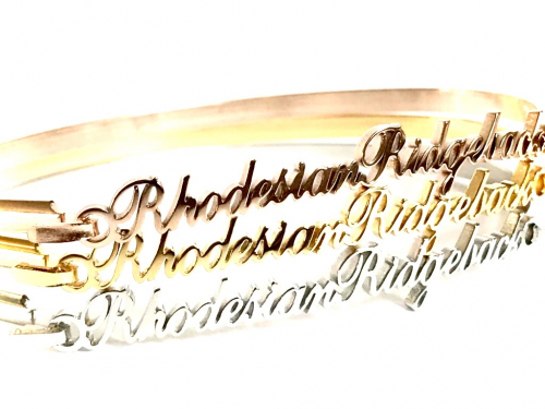 Armband Edelstahl  RHODESIAN RIDGEBACK rosé goldfarben