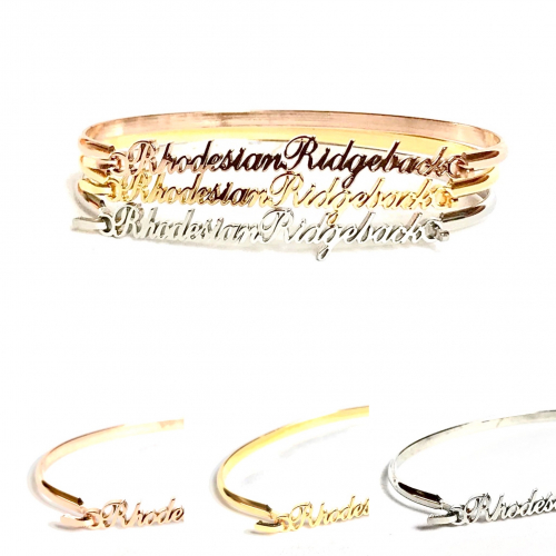 Bracelet RHODESIAN RIDGEBACK rosé couleur or