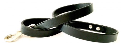 Laisse UNI noir argent