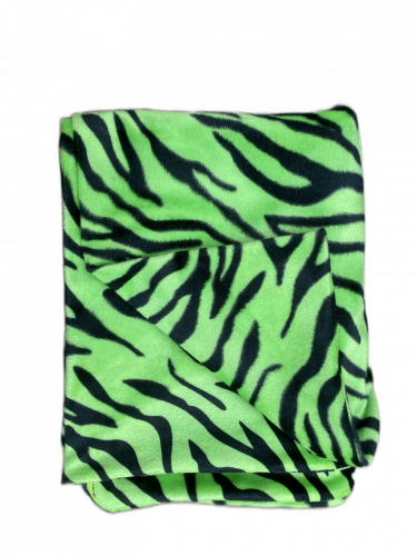 Velboa Zebra Punk Grün