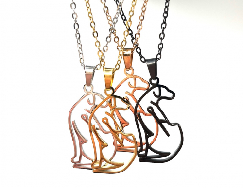 Collier KEEP CALM Couleurs or