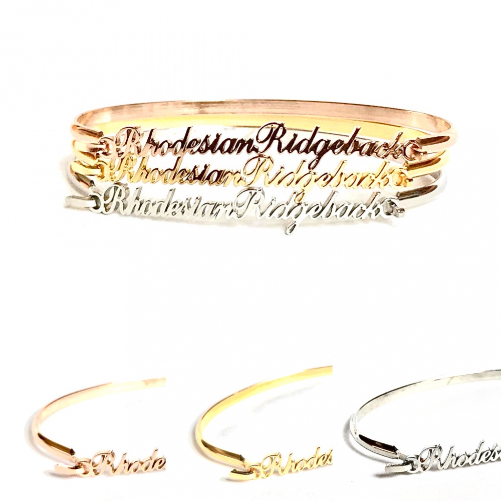 Bracelet RHODESIAN RIDGEBACK rosé couleur or