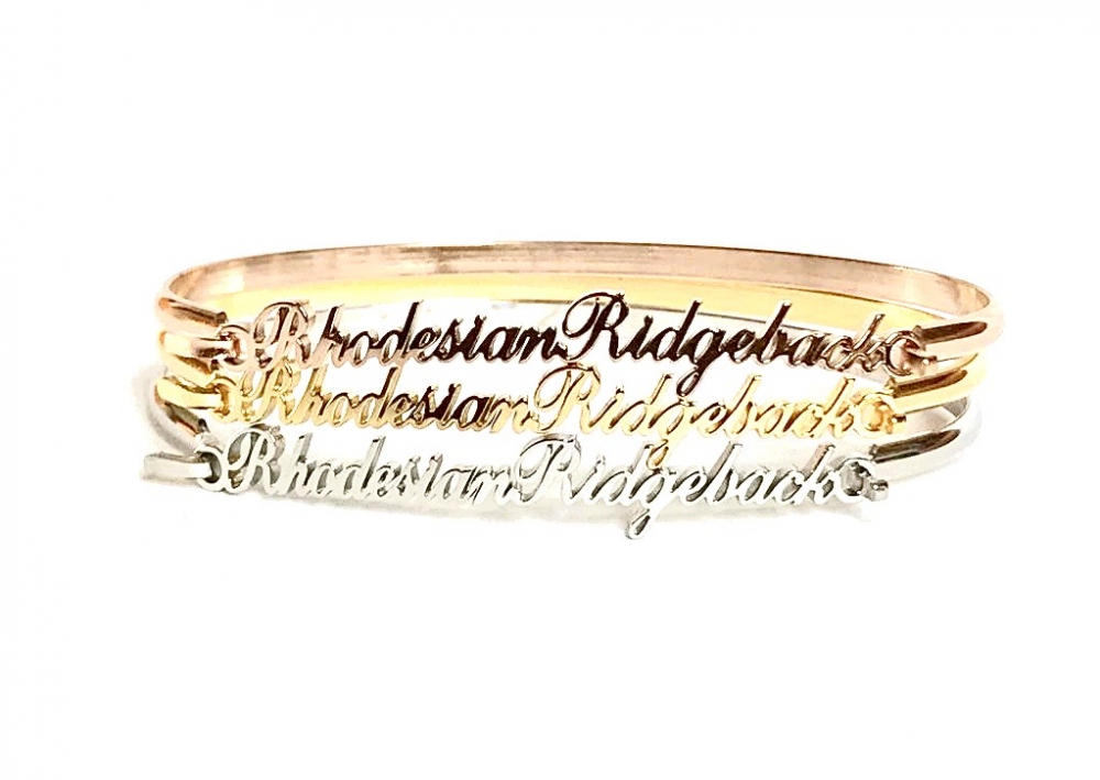 Armband Edelstahl  RHODESIAN RIDGEBACK silberfarben