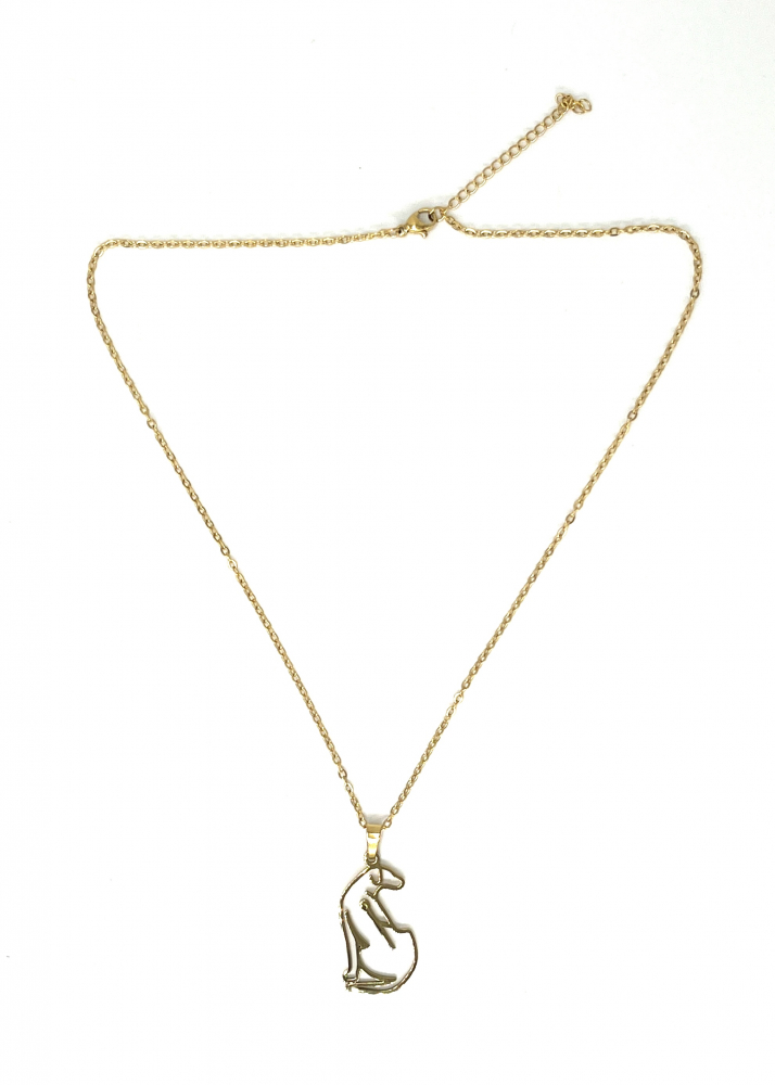 Collier KEEP CALM Couleurs or