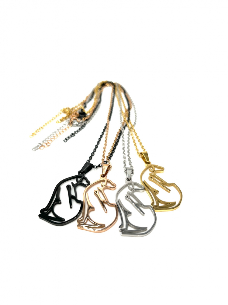 Collier KEEP CALM Couleurs or