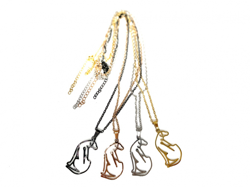 Collier KEEP CALM Couleurs or