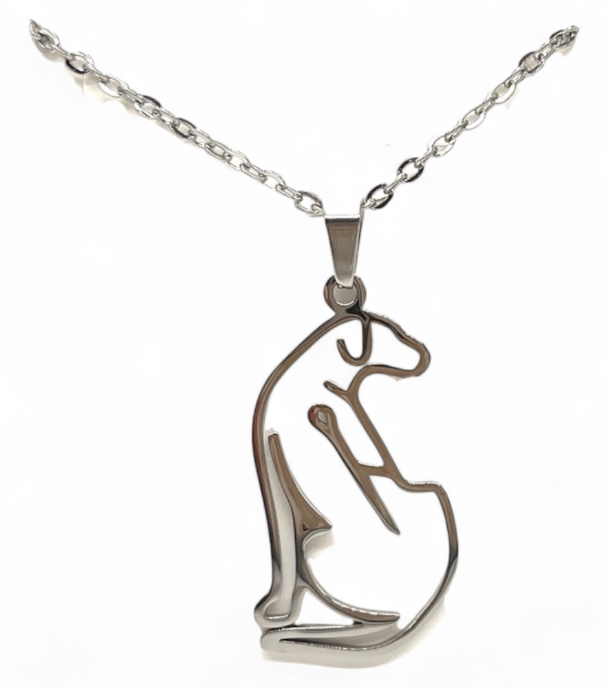 Collier KEEP CALM Couleurs argent
