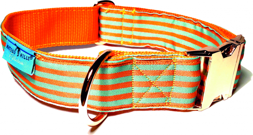 Ligne orange / turquoise